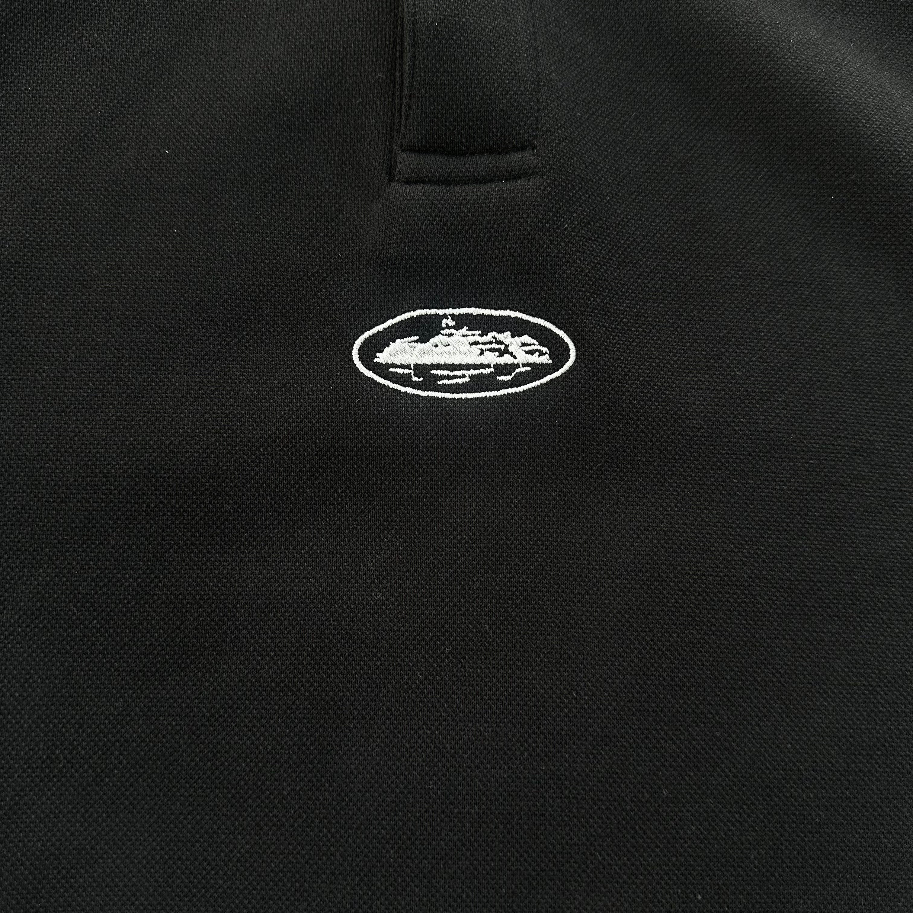 CORTEIZ PIPED POLO SHIRT (BLACK)