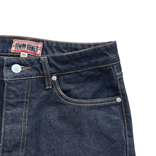 CORTEIZ DUAL STRIPE BAGGY JEANS (BLACK WASH)
