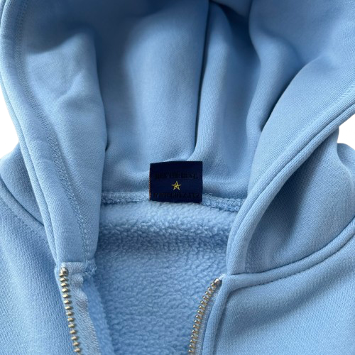 CORTEIZ ISLAND PUFF PRINT ZIP HOODIE (BABY BLUE)