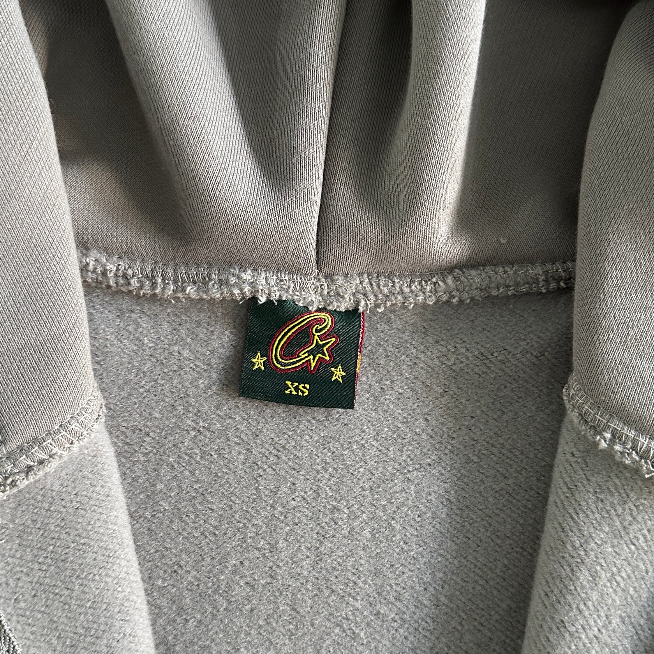 CORTEIZ ISLAND PUFF PRINT ZIP HOODIE (GREY)