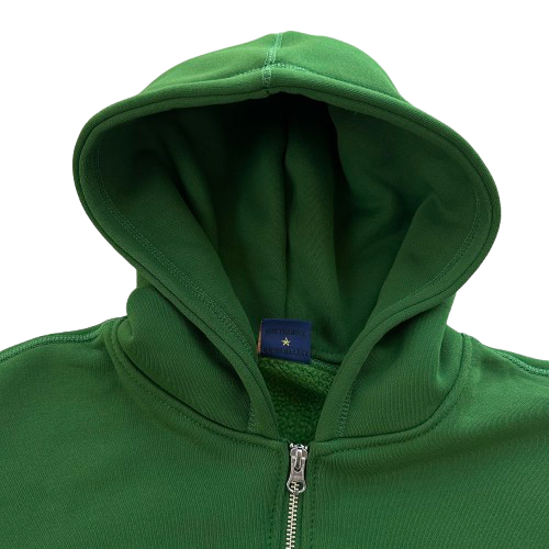 CORTEIZ ISLAND PUFF PRINT ZIP HOODIE (GREEN)
