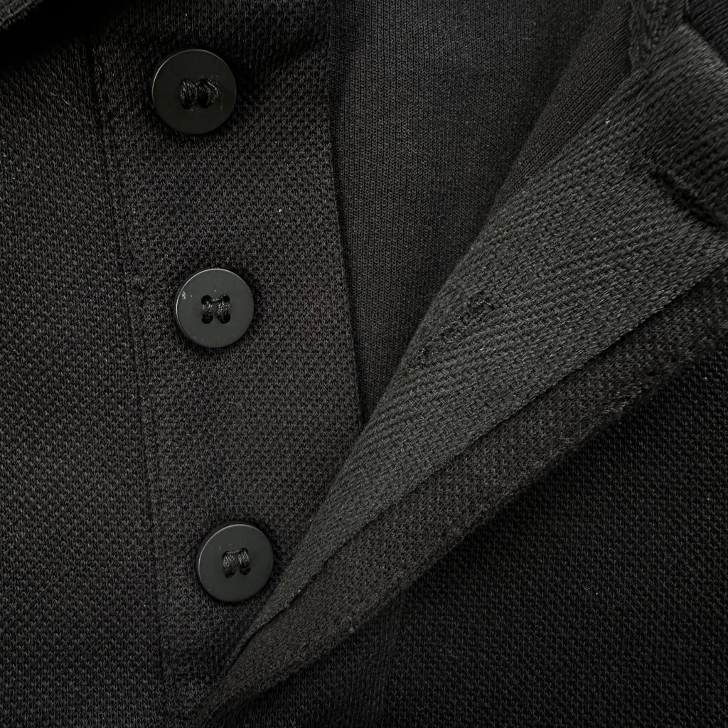 CORTEIZ PIPED POLO SHIRT (BLACK)