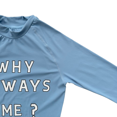 CORTEIZ WHY ALWAYS ME COMPRESSION TOP (POWDER BLUE)