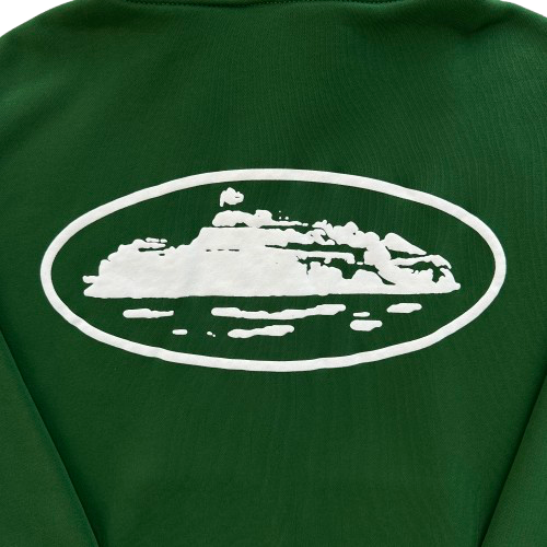 CORTEIZ ISLAND PUFF PRINT ZIP HOODIE (GREEN)