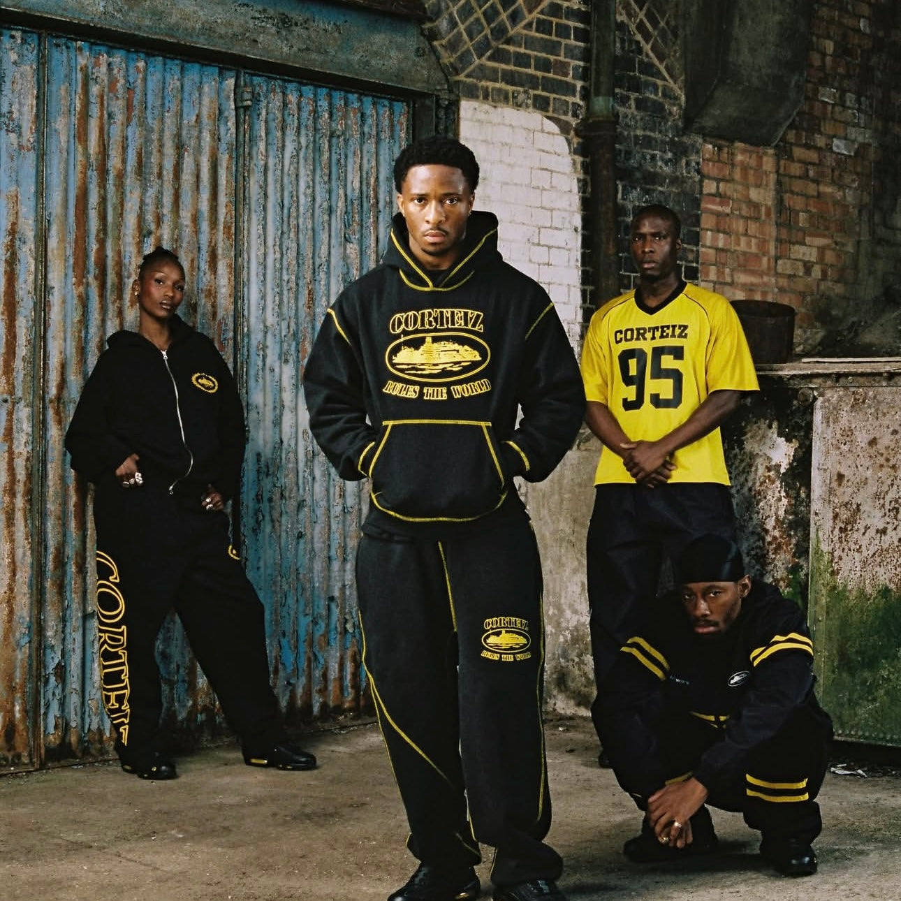 CORTIEZSUPERIOR ROYALE ZIP HOODIE (BLACK/YELLOW)