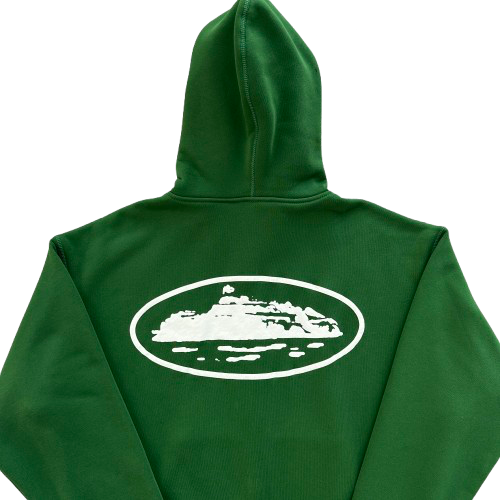 CORTEIZ ISLAND PUFF PRINT ZIP HOODIE (GREEN)