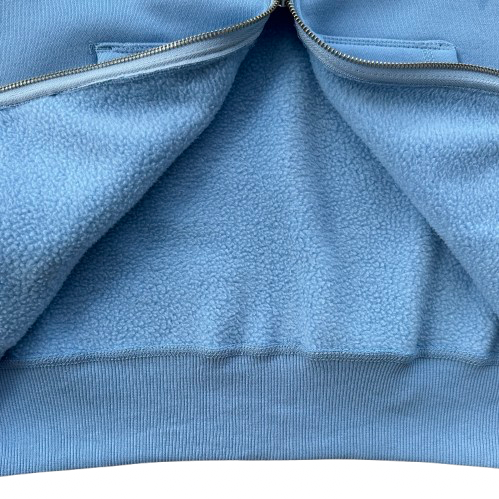 CORTEIZ ISLAND PUFF PRINT ZIP HOODIE (BABY BLUE)