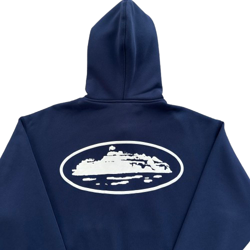 CORTEIZ ISLAND PUFF PRINT ZIP HOODIE (WASHED ROYAL)