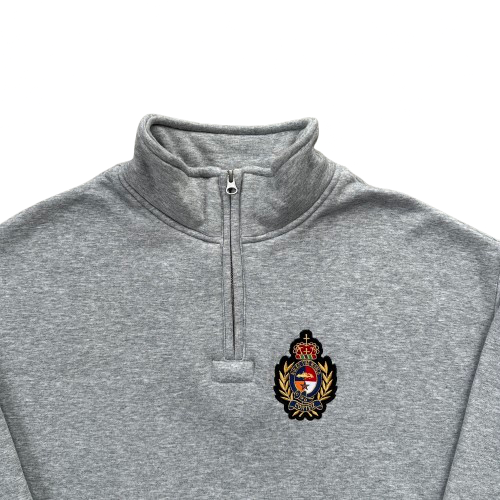 CORTEIZ ROYALE CREST QUARTER ZIP (HEATHER GREY)