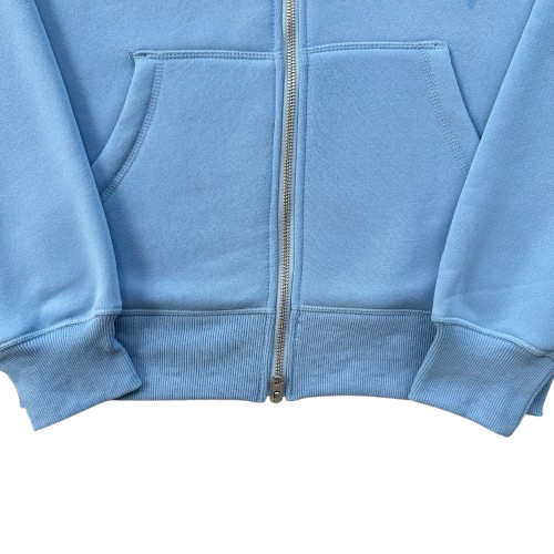 CORTEIZ ISLAND PUFF PRINT ZIP HOODIE (BABY BLUE)