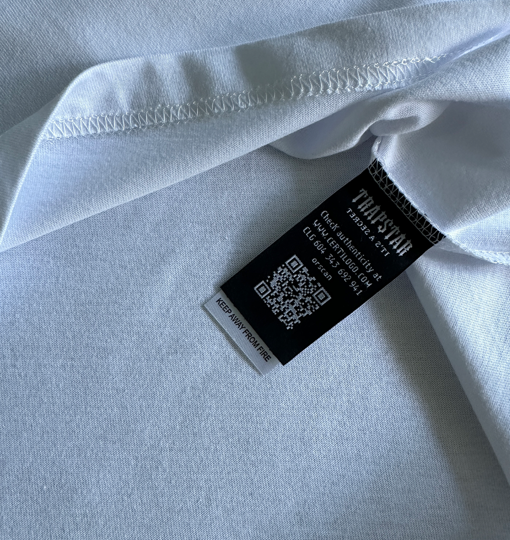 TRAPSTAR TEE & SHORTS SET (WHITE/GREY/RED)