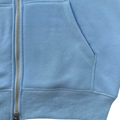 CORTEIZ ISLAND PUFF PRINT ZIP HOODIE (BABY BLUE)