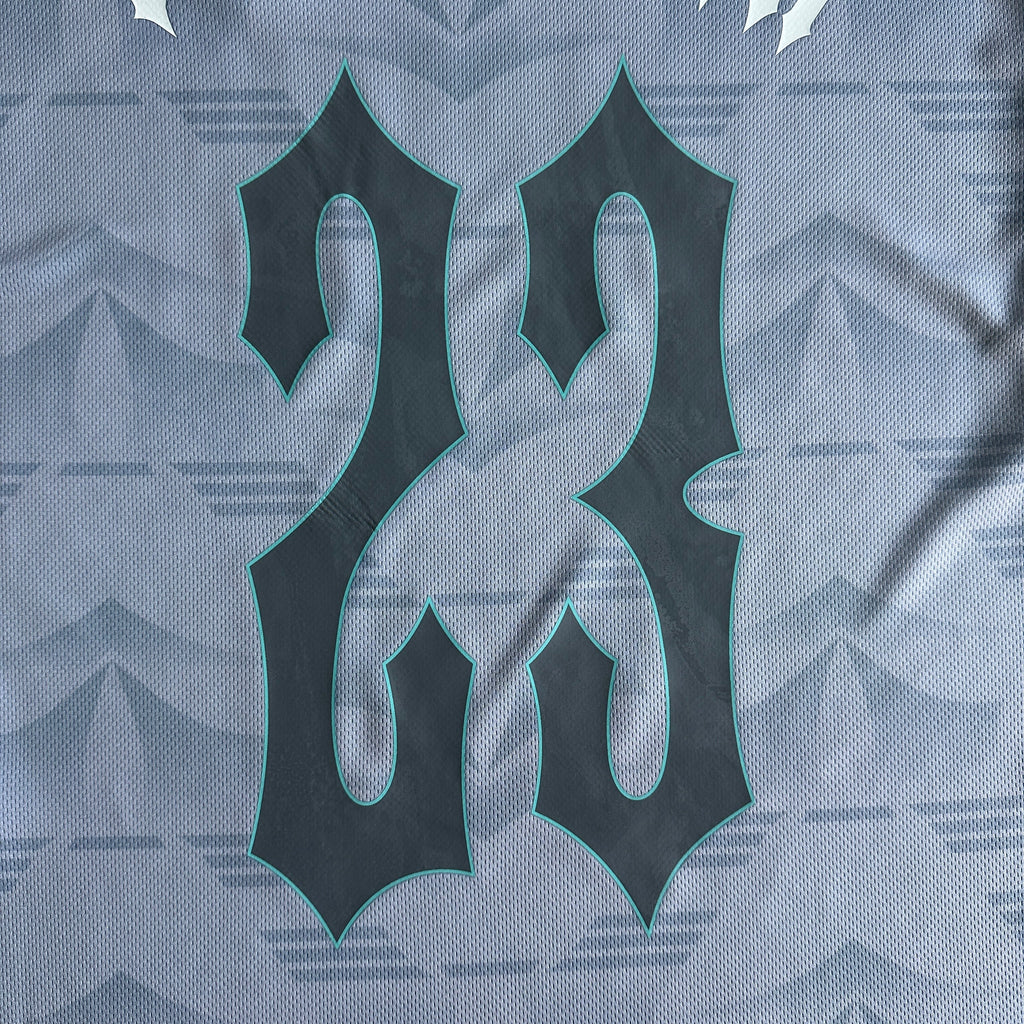 TRAPSTAR IRONGATE FOOTBALL JERSEY (GREY/BLUE)