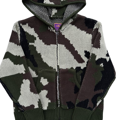 CORTEIZ ALCATRAZ HEAVY KNIT HOODIE (CAMO)