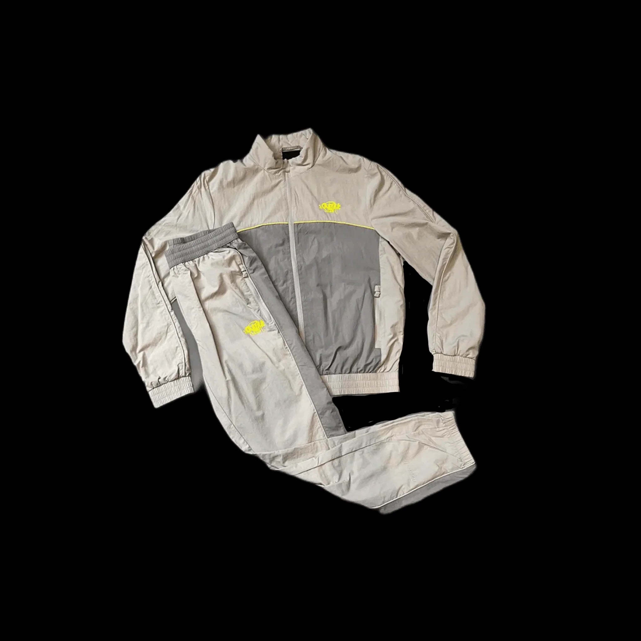 SYNA SHELL TRACKSUIT (CREAM/GREY/YELLOW)