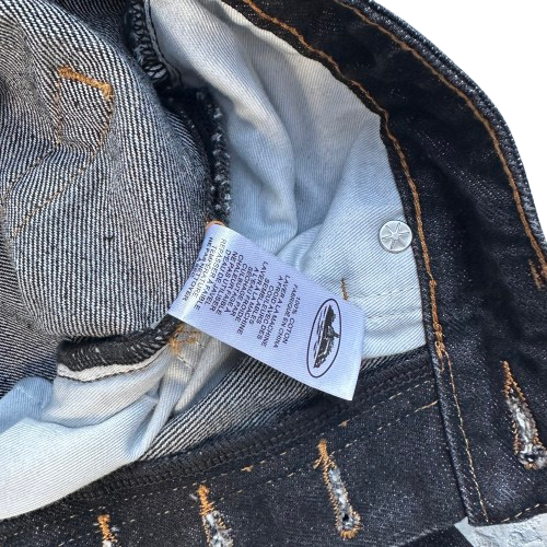 CORTEIZ DUAL STRIPE BAGGY JEANS (BLACK WASH)