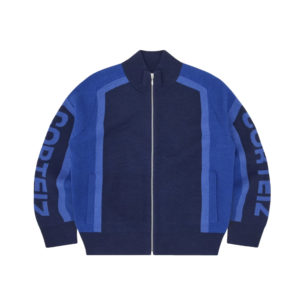 CORTEIZ PRECISION KNIT ZIP UP (NAVY)