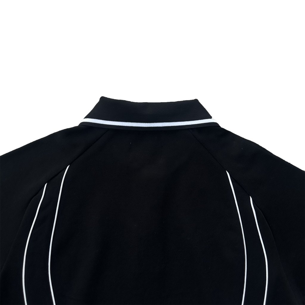 CORTEIZ PIPED POLO SHIRT (BLACK)