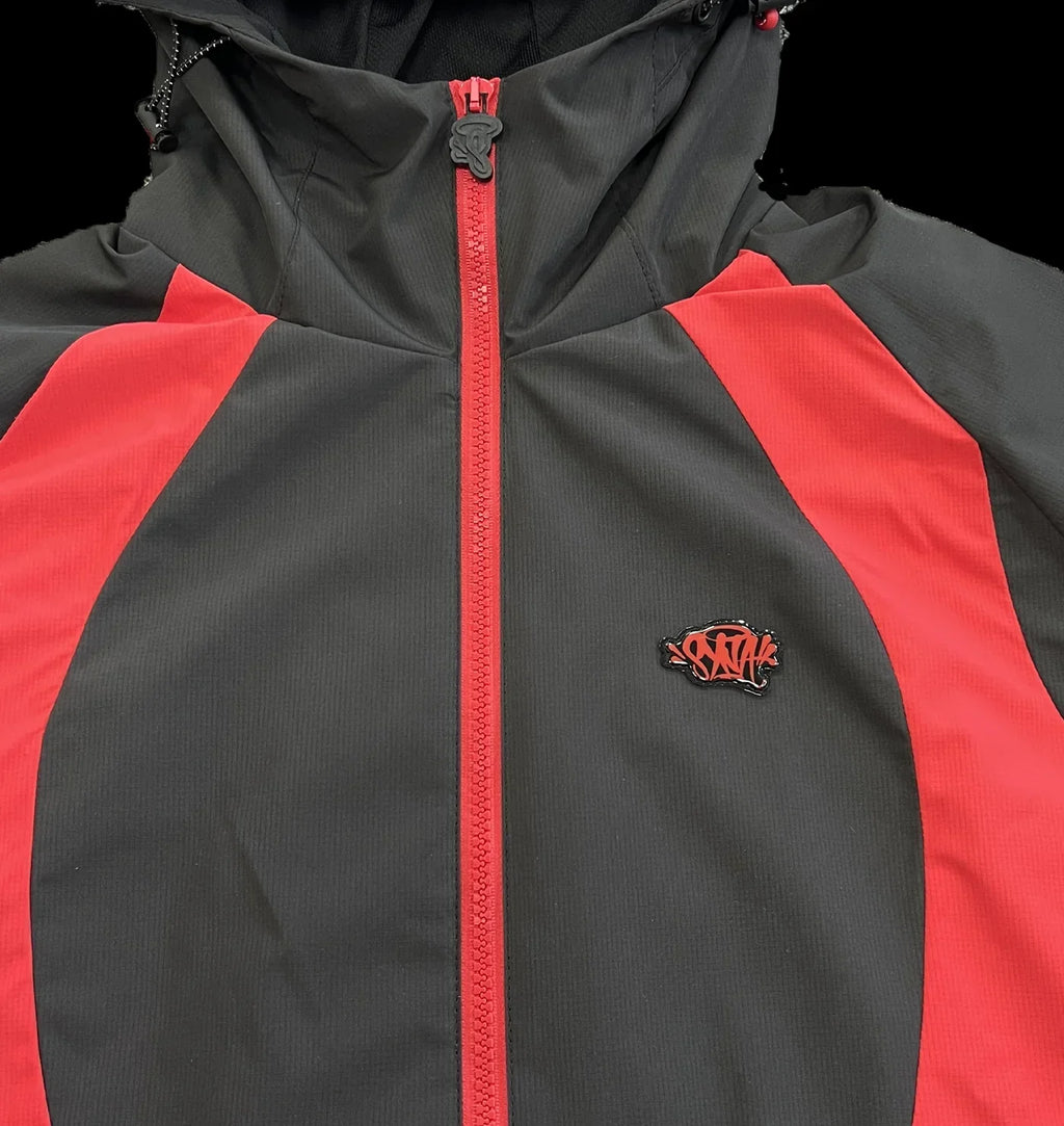 SYNA VORTEX WOVEN JACKET (BLACK/RED)