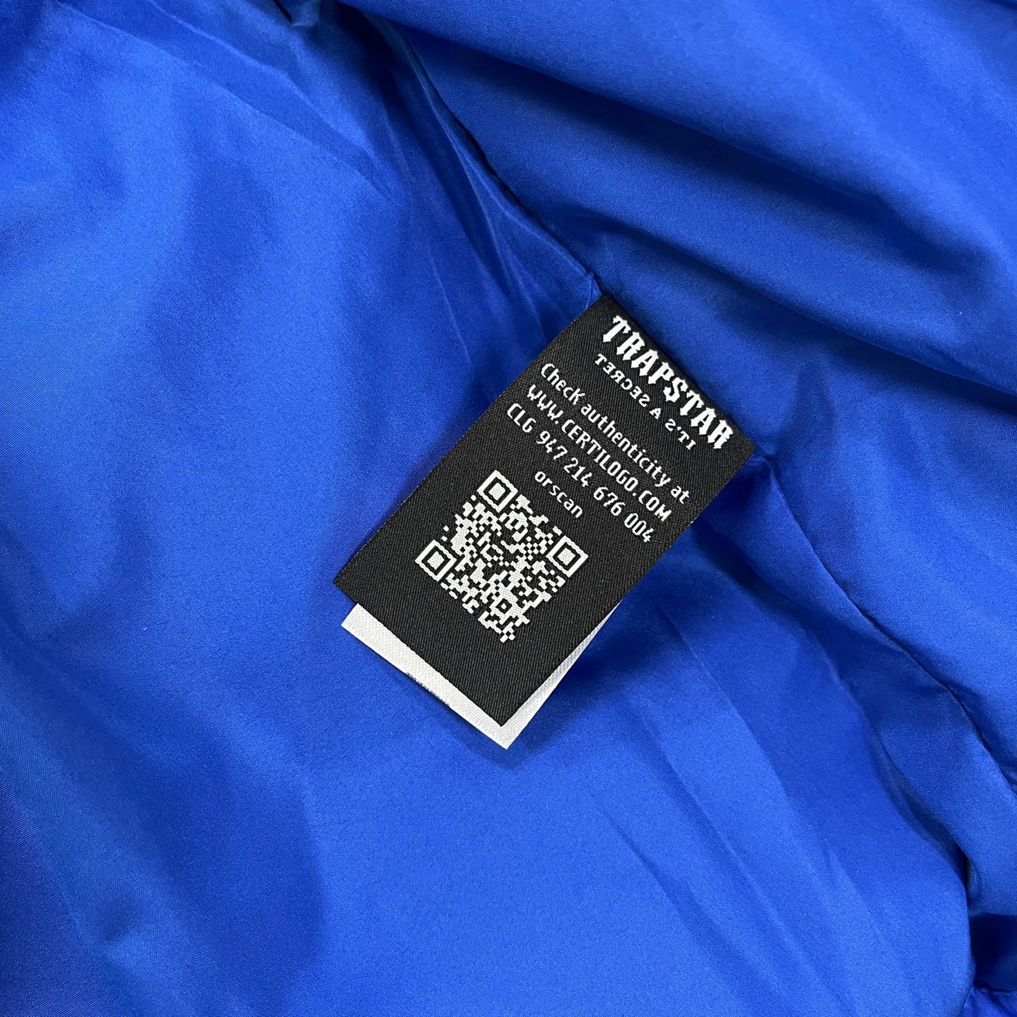 TRAPSTAR DECODED HOODED PUFFER 2.0 (DAZZLING BLUE)