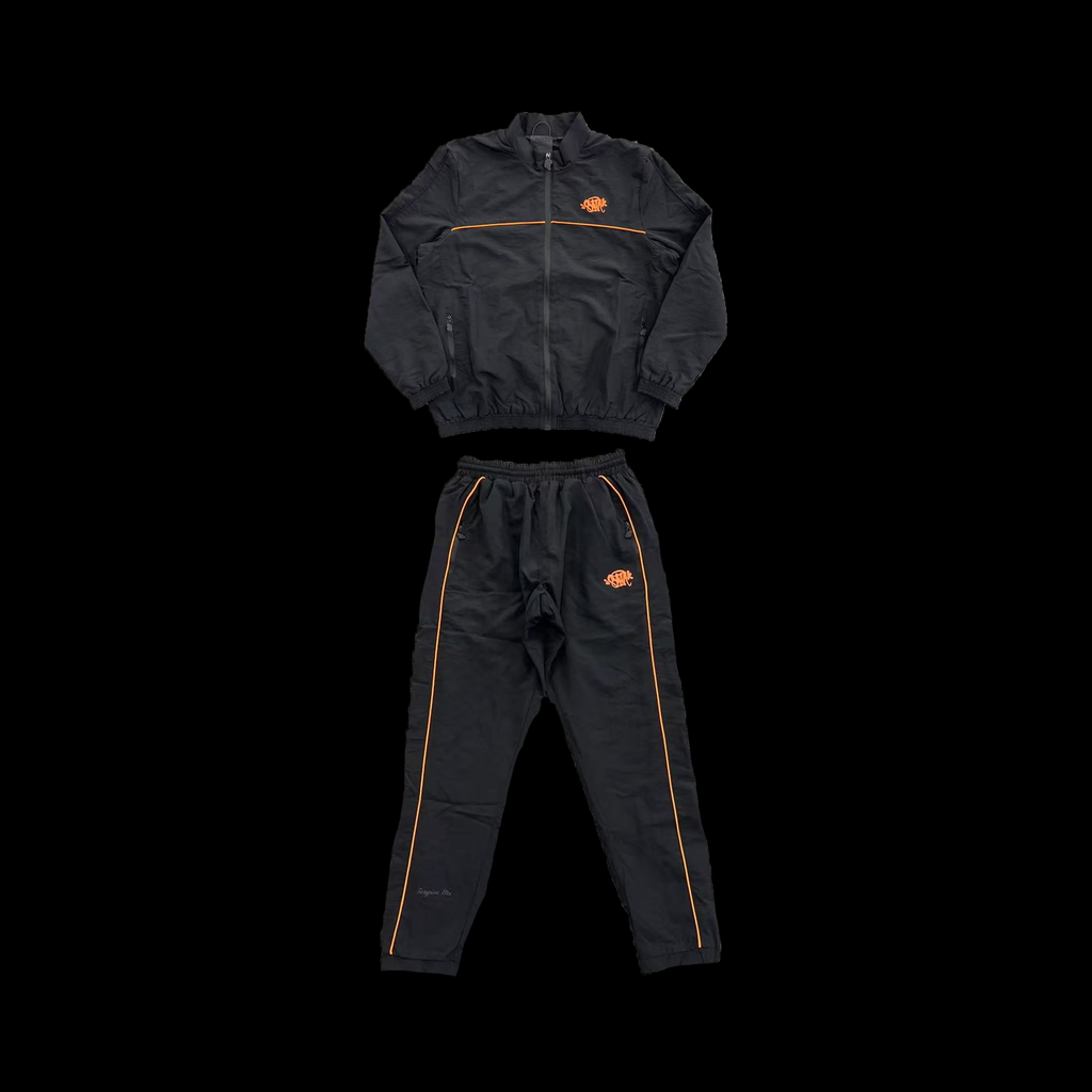 SYNA SHELL TRACKSUIT (BLACK/ORANGE)