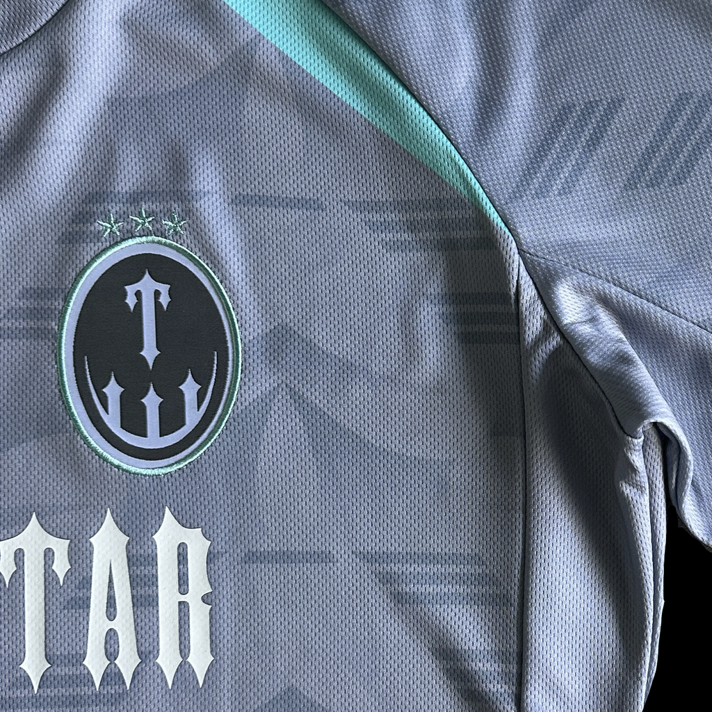 TRAPSTAR IRONGATE FOOTBALL JERSEY (GREY/BLUE)