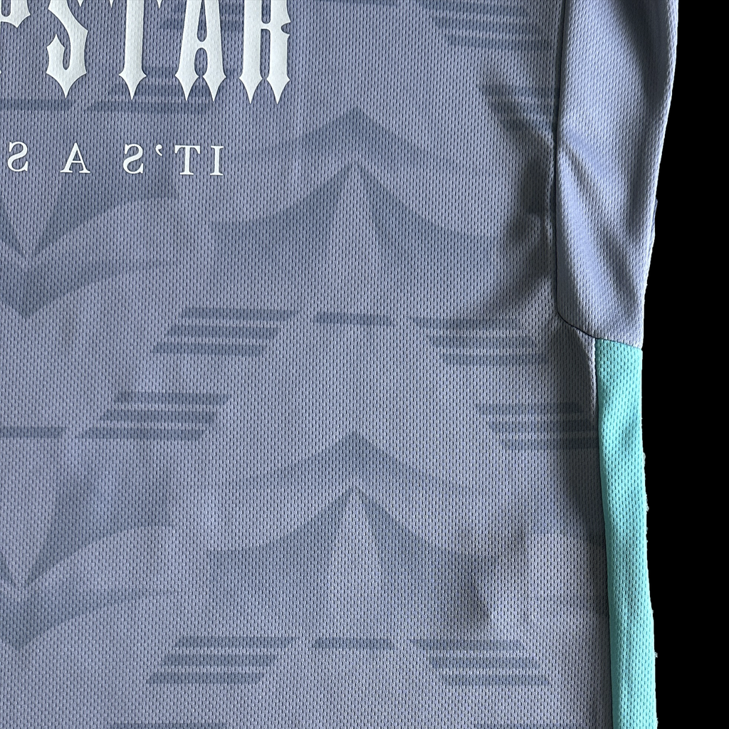 TRAPSTAR IRONGATE FOOTBALL JERSEY (GREY/BLUE)