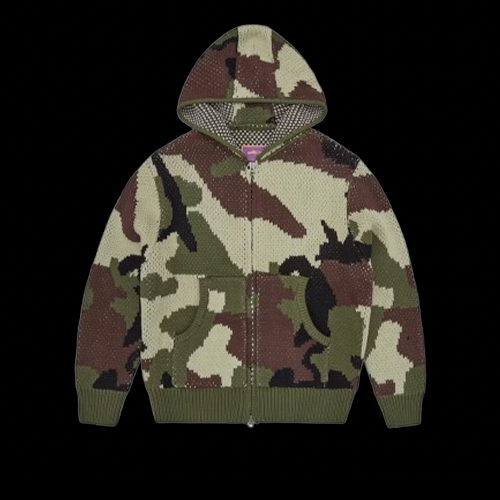 CORTEIZ ALCATRAZ HEAVY KNIT HOODIE (CAMO)
