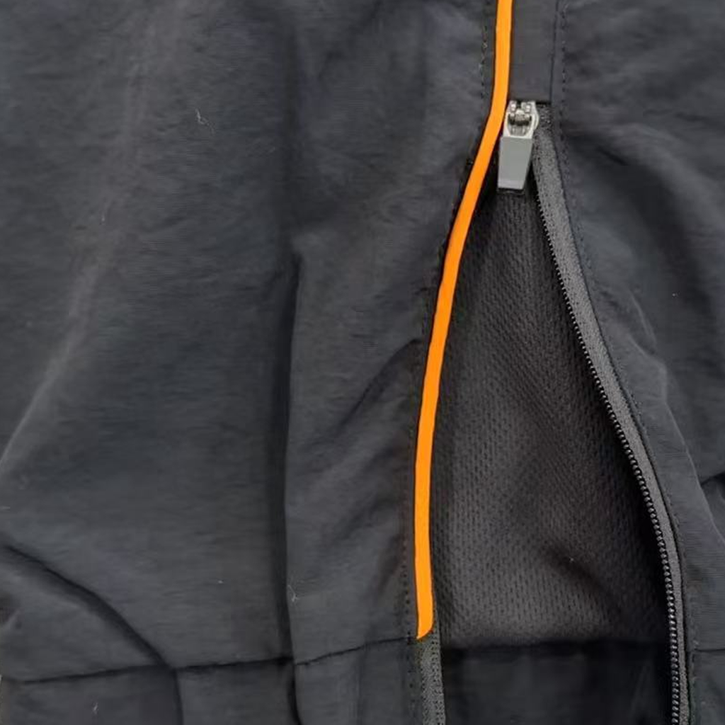 SYNA SHELL TRACKSUIT (BLACK/ORANGE)