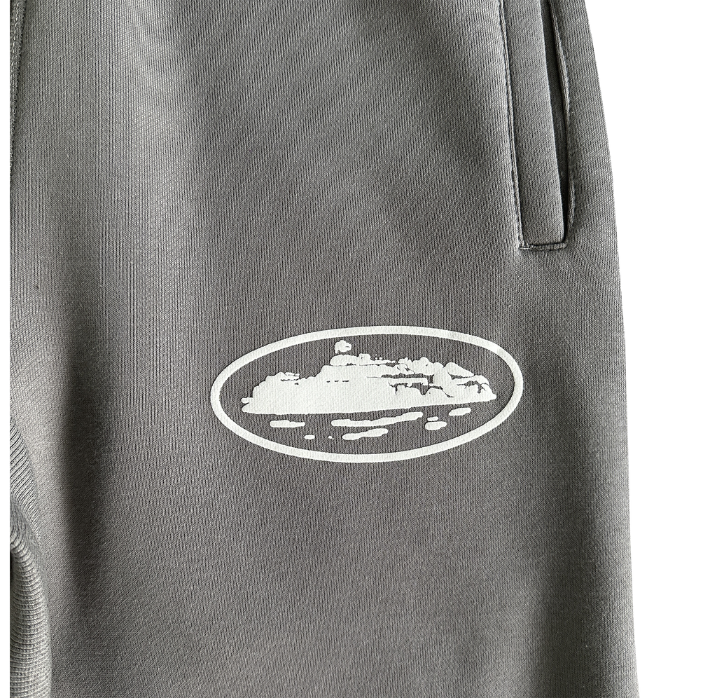 CORTEIZ ISLAND PUFF PRINT ZIP PANTS (GREY)