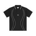 CORTEIZ PIPED POLO SHIRT (BLACK)