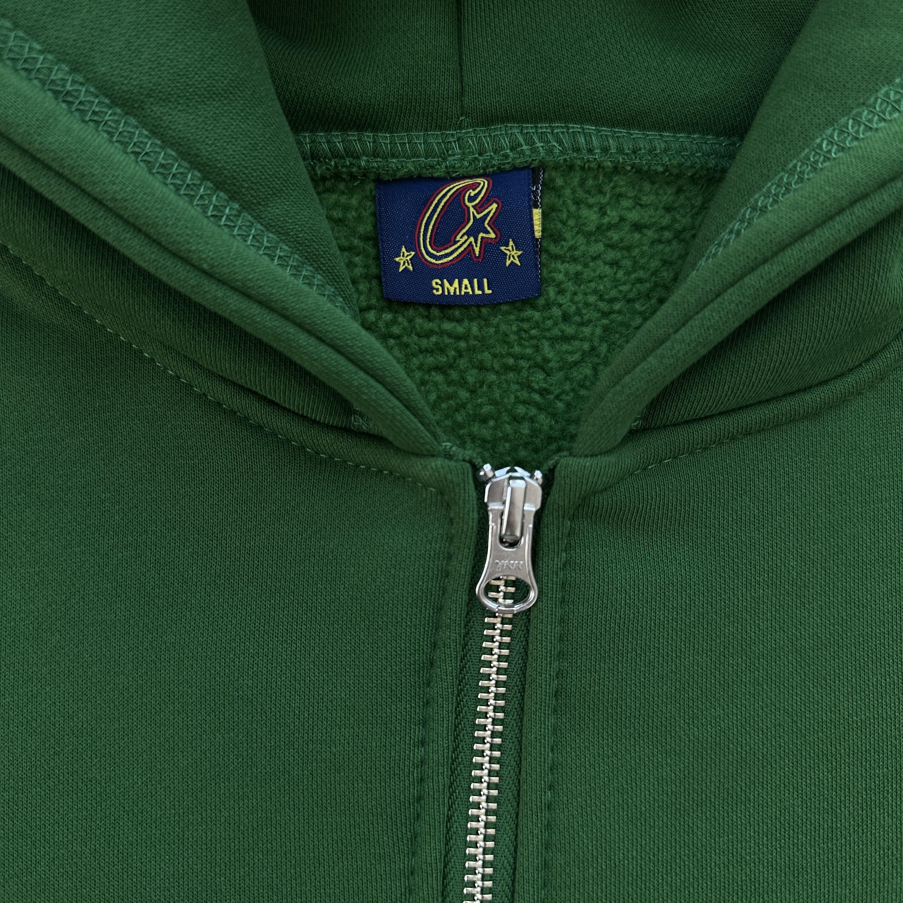 CORTEIZ ISLAND PUFF PRINT ZIP HOODIE (GREEN)