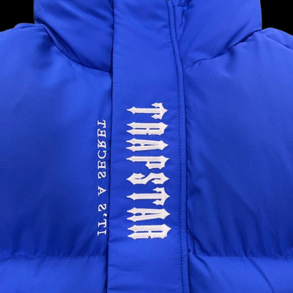 TRAPSTAR DECODED HOODED PUFFER 2.0 (DAZZLING BLUE)