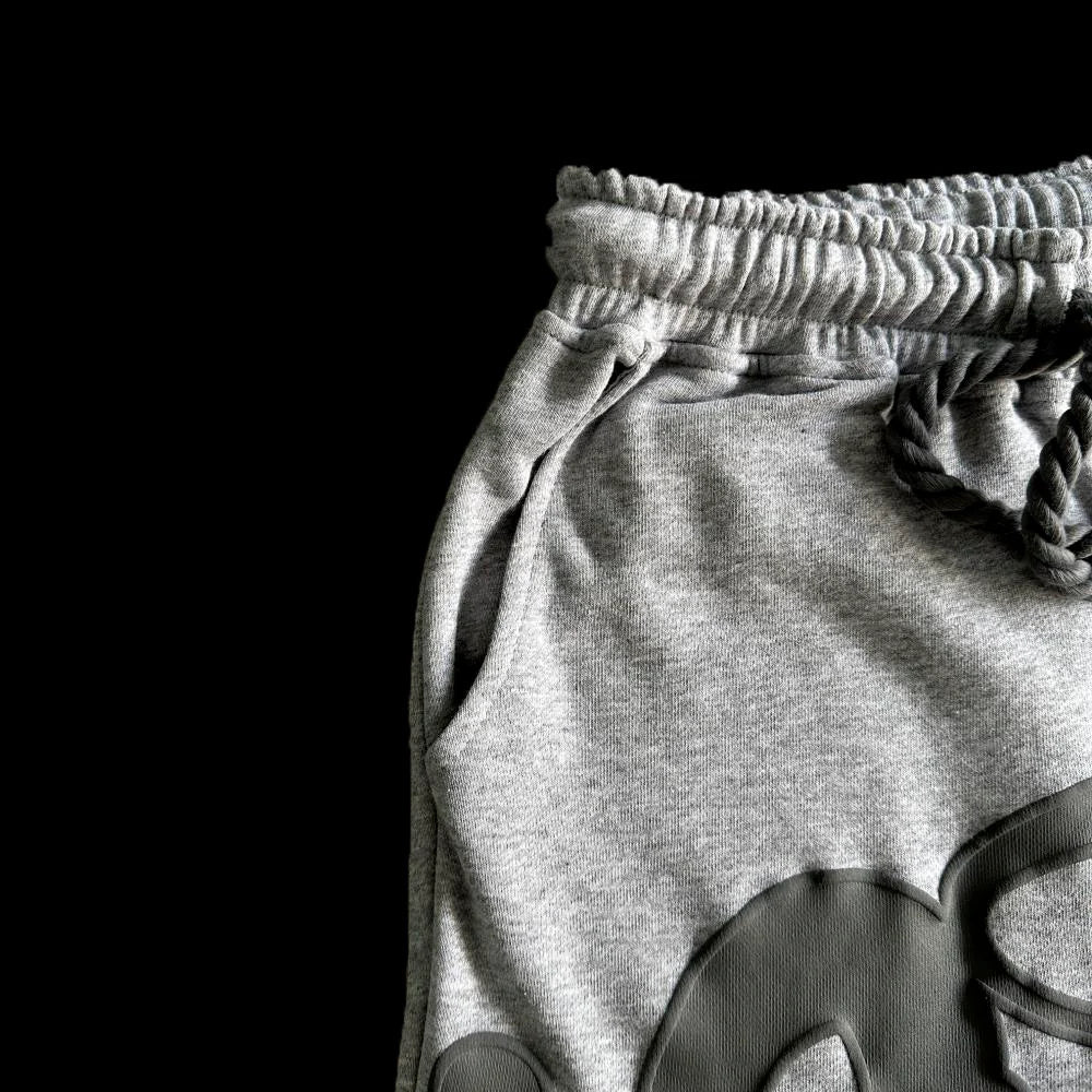 SYNA T-SHIRT & SHORTS LOGO SET (GREY)