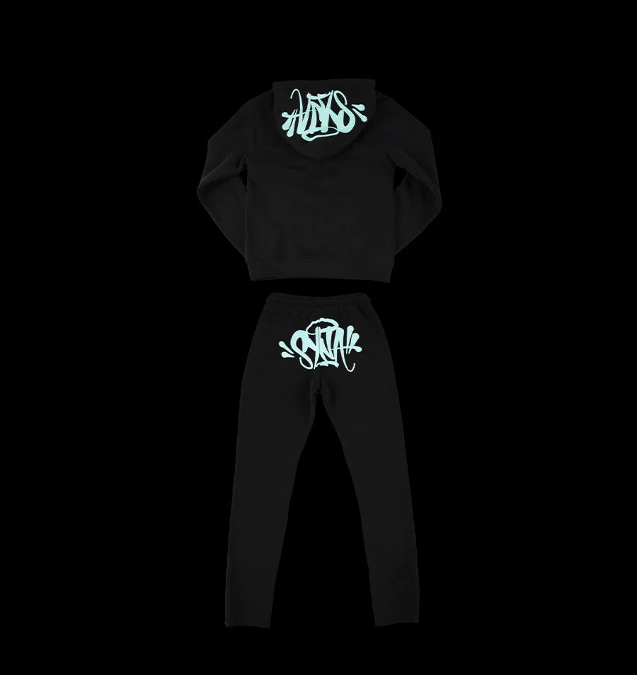 SYNA TRACKSUIT - (BLACK/BLUE)