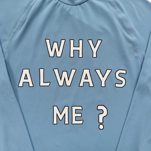 CORTEIZ WHY ALWAYS ME COMPRESSION TOP (POWDER BLUE)