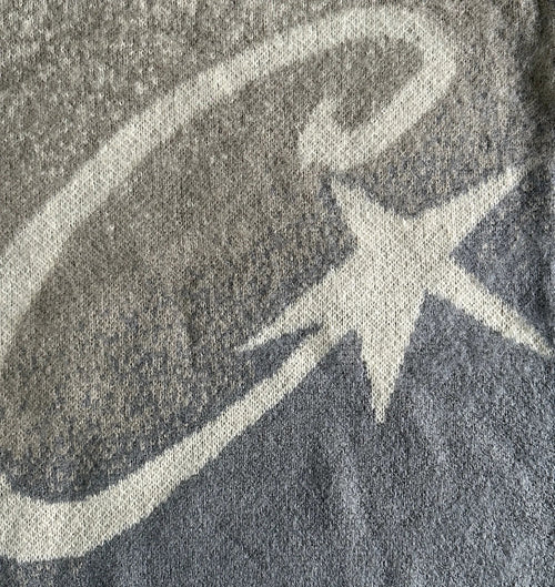 CORTEIZ C STAR GRADIENT MOHAIR KNIT SWEATER (GREY)