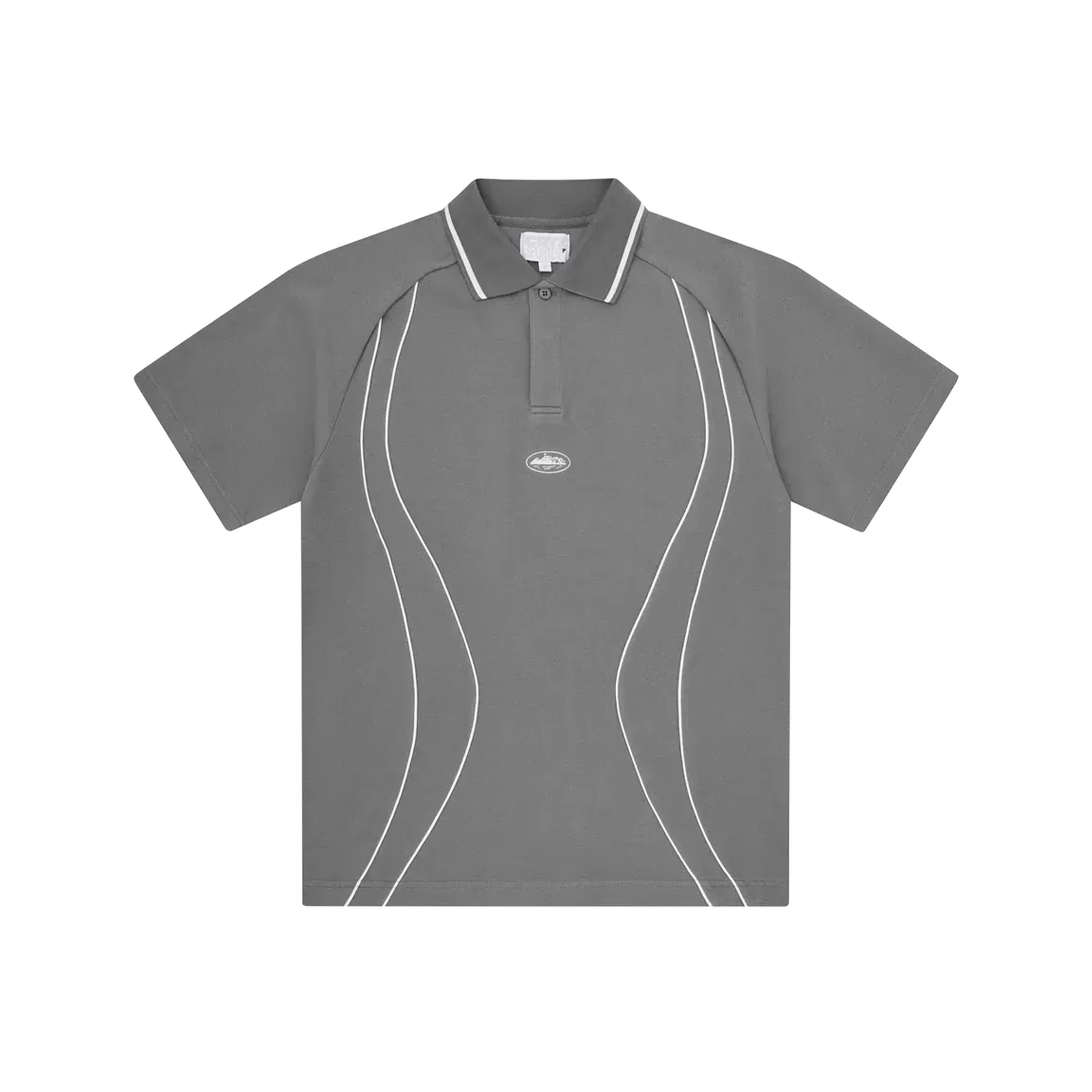 CORTEIZ PIPED POLO SHIRT (GREY)