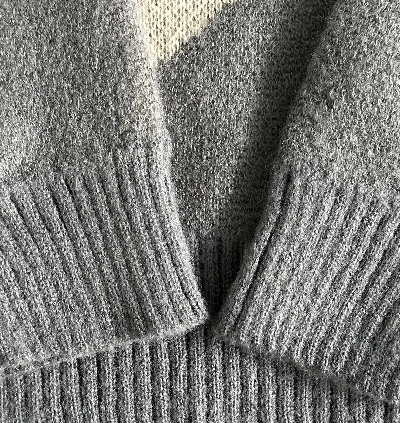 CORTEIZ C STAR GRADIENT MOHAIR KNIT SWEATER (GREY)