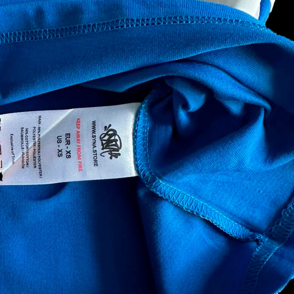 SYNA T-SHIRT & SHORTS LOGO SET (BLUE / WHITE)