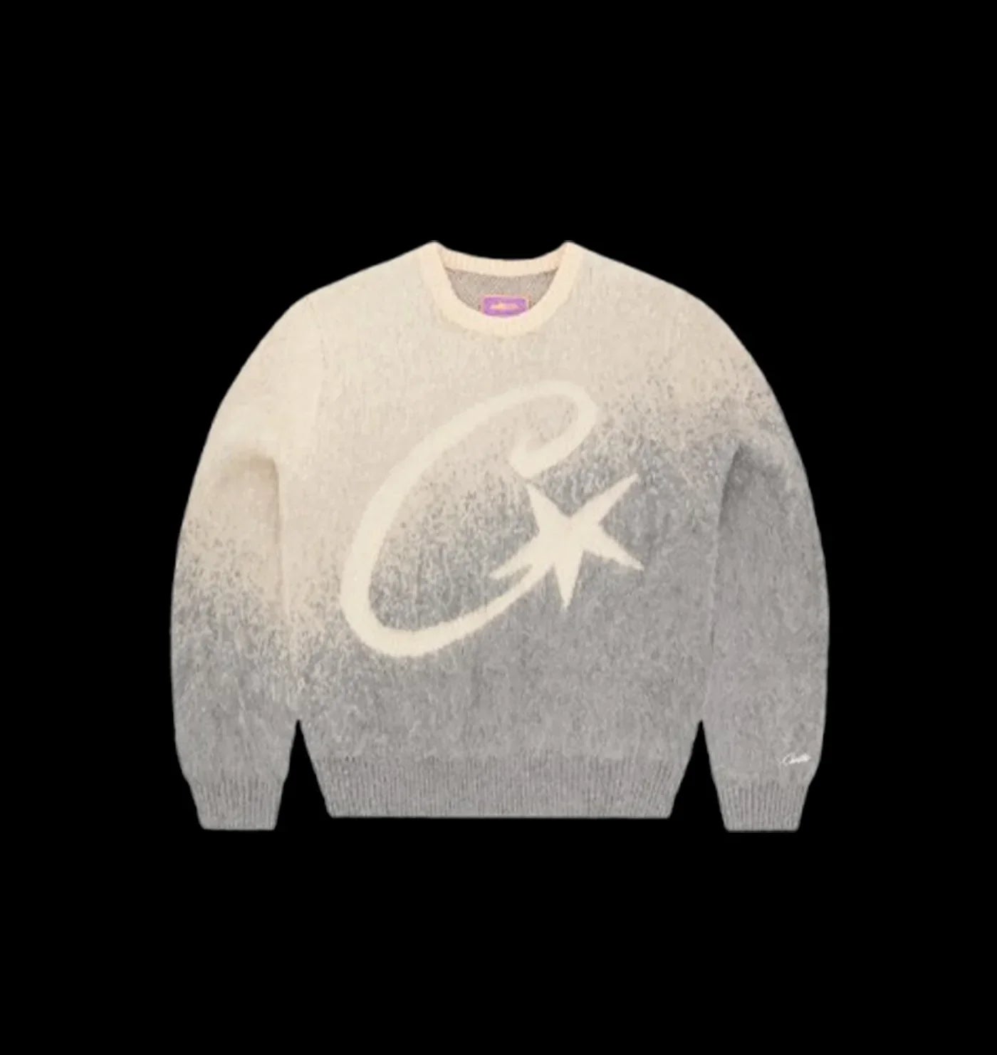 CORTEIZ C STAR GRADIENT MOHAIR KNIT SWEATER (GREY)