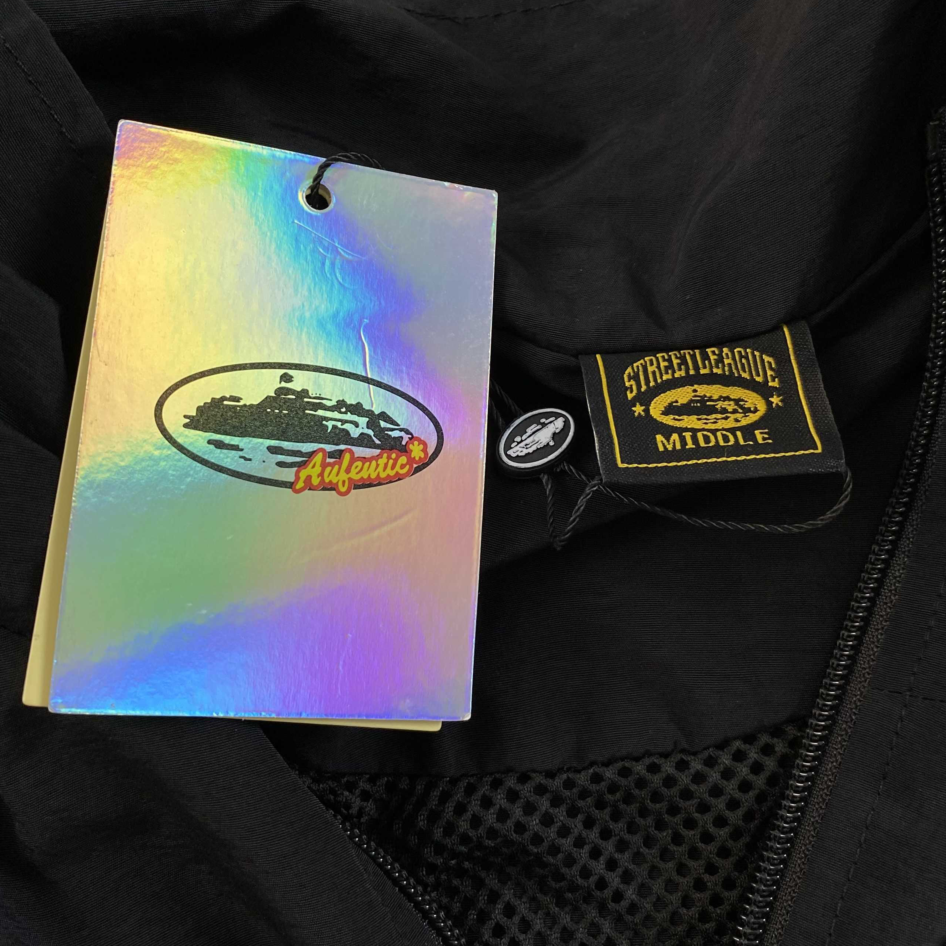 CORTEIZ STRIPED LITEWORK JACKET (BLACK/YELLOW)