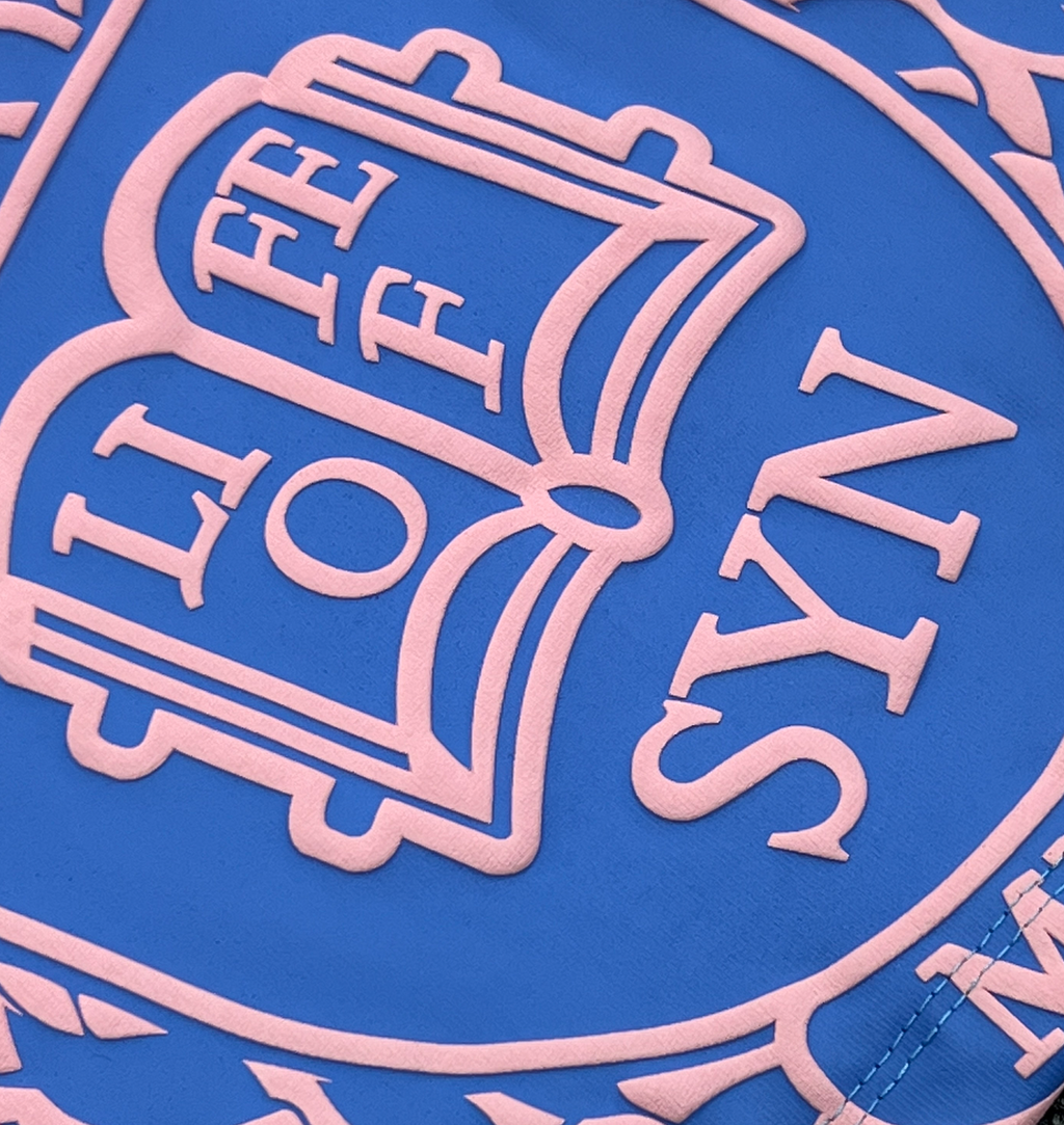 SYNA COLLEGE TEE (BLUE/PINK)