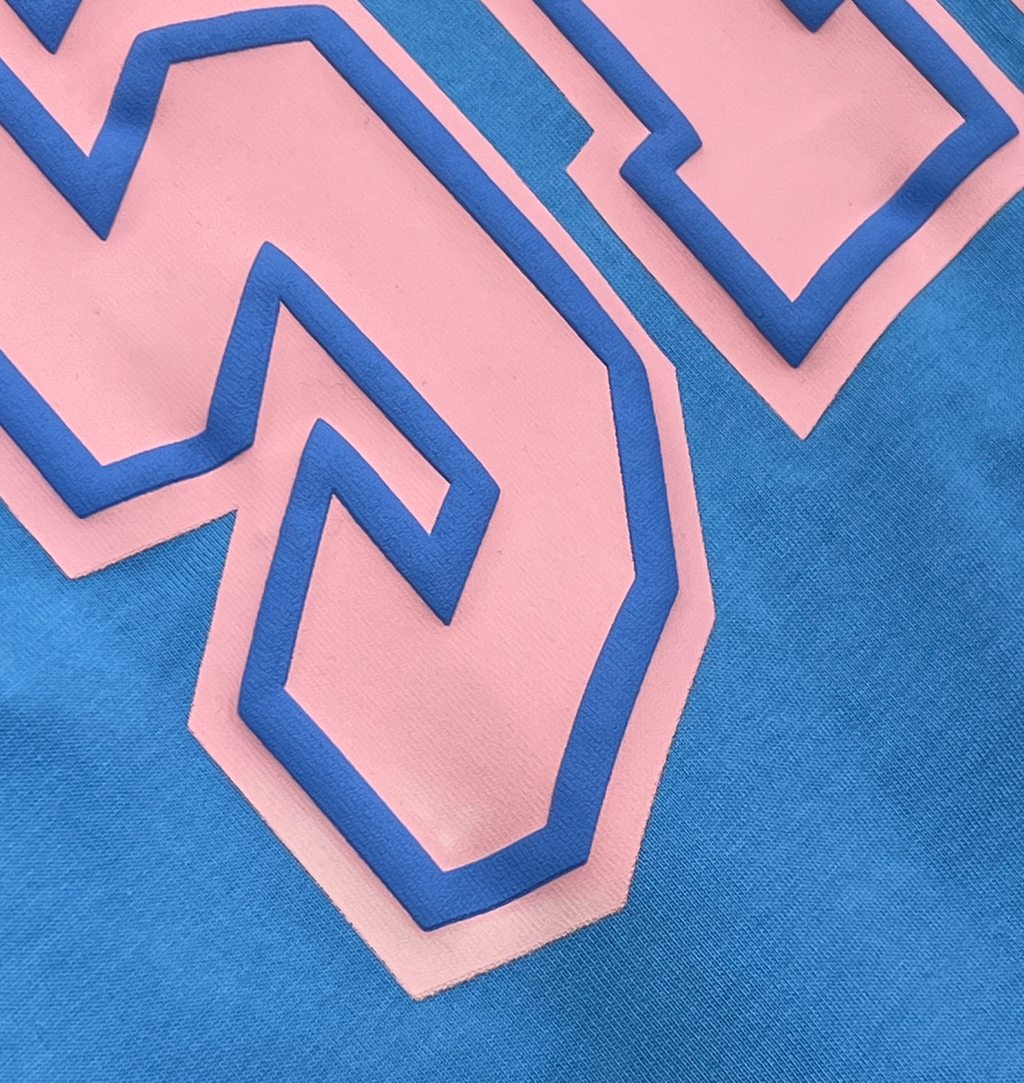 SYNA COLLEGE TEE (BLUE/PINK)