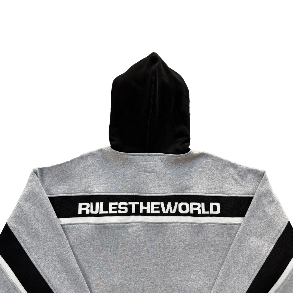 CORTEIZ RIBBED SPORTEIZ ZIP HOODIE (HEATHER GREY)