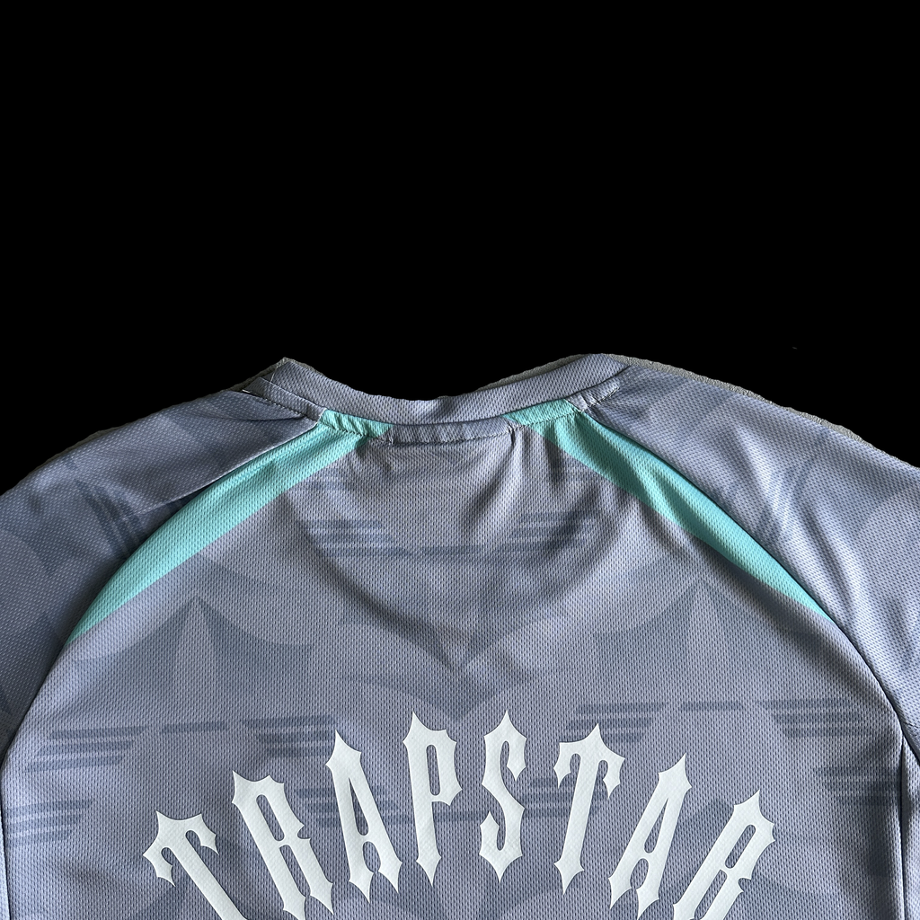 TRAPSTAR IRONGATE FOOTBALL JERSEY (GREY/BLUE)