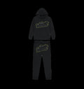 TRAPSTAR SHOOTERS HOODIE TRACKSUIT (BLACK/LIME)