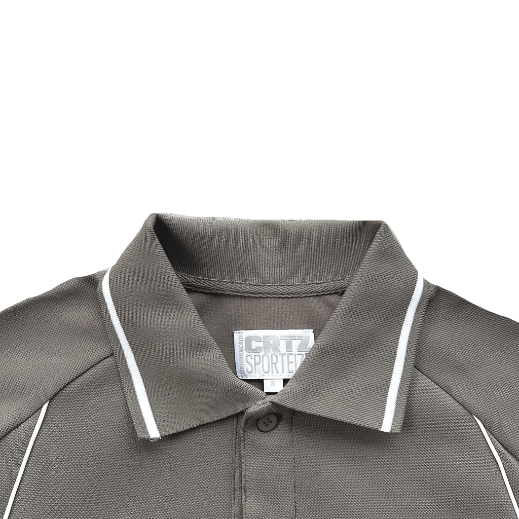 CORTEIZ PIPED POLO SHIRT (GREY)