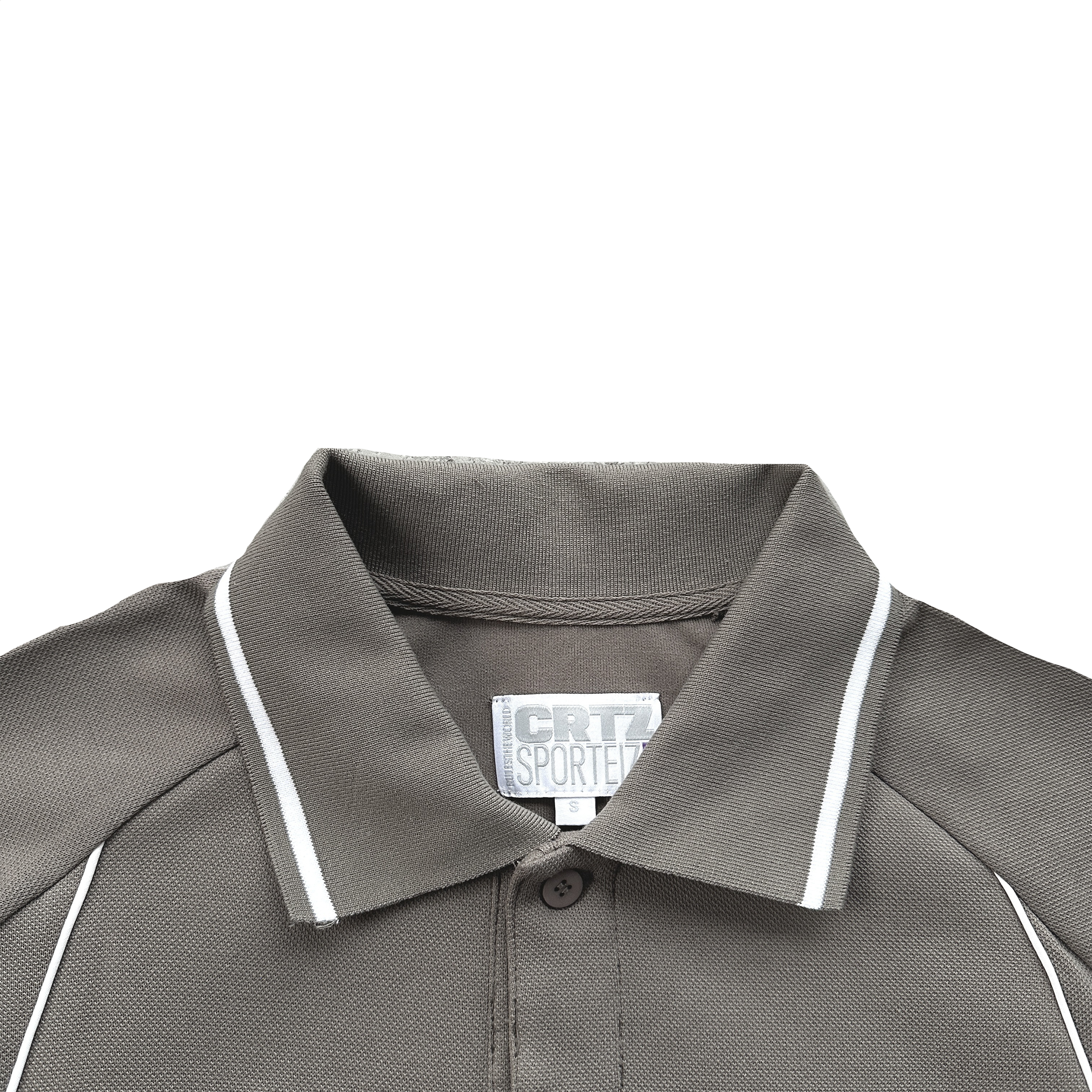 CORTEIZ PIPED POLO SHIRT (GREY)