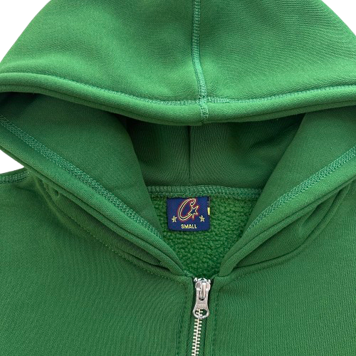 CORTEIZ ISLAND PUFF PRINT ZIP HOODIE (GREEN)